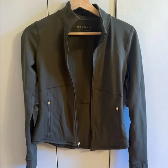Aritzia Olive Green Jacket HeatForm™ Relay Zip-Up - Picture 5 of 6
